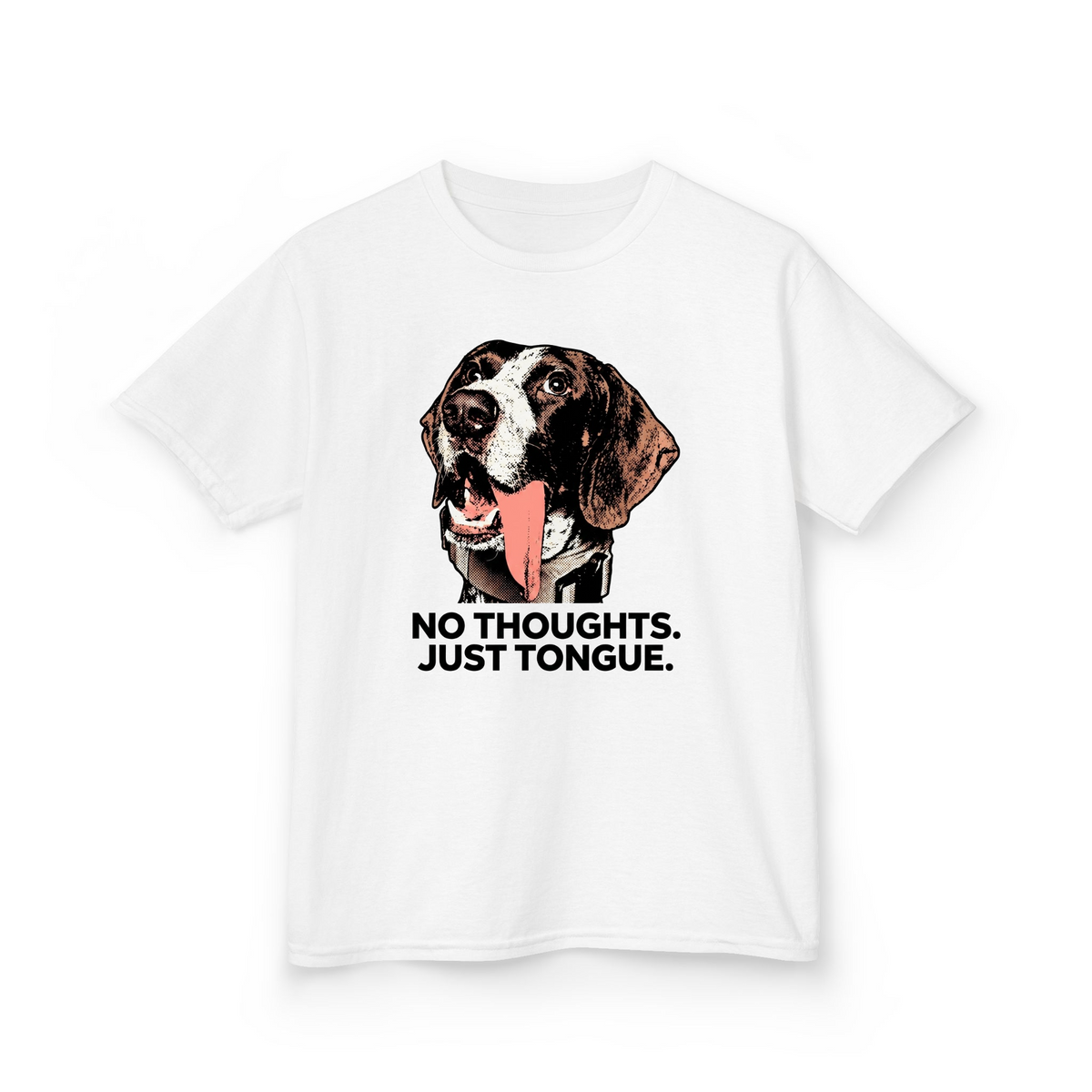 Funny Pointer Dog No Thoughts Graphic mriov5l3vfr - Adult T-Shirt