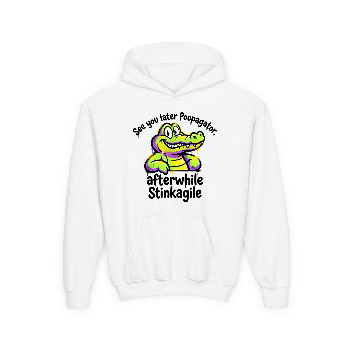 Funny Poopagator Stinkagile Toddler Graphic Tee mrqotj64mnb - Youth Pullover Hoodie