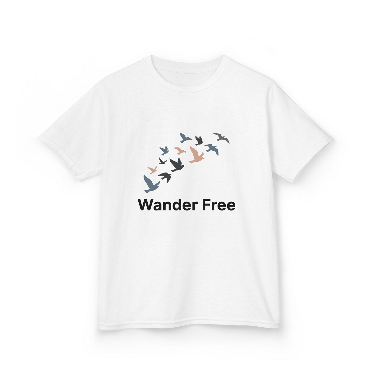 Modern Abstract Flying Birds Lifestyle Design msgww9aypo6 - Adult T-Shirt