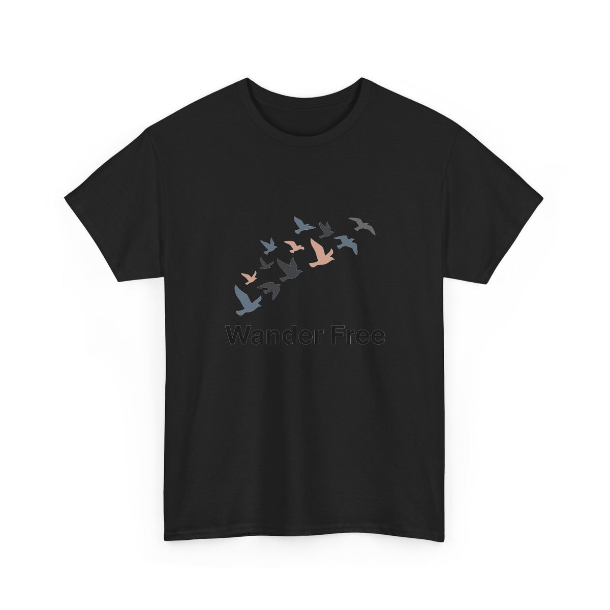 Modern Abstract Flying Birds Lifestyle Design msgww9aypo6 - Adult T-Shirt