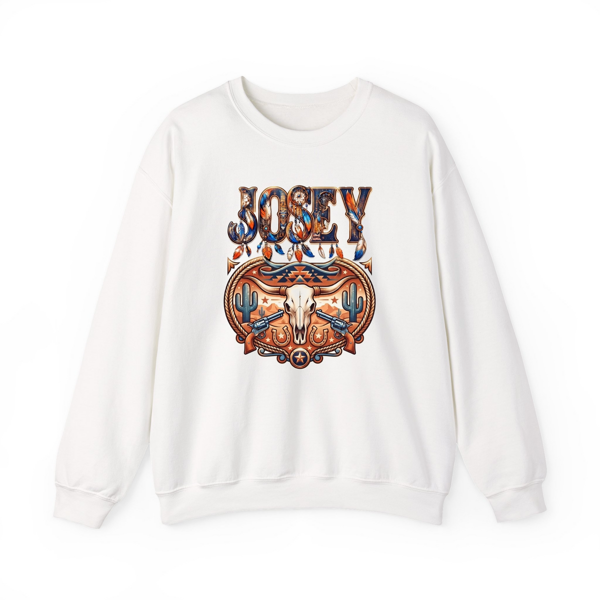 Joey Personalized Western Dreamcatcher Art Design mt6tt1o2jgo - Adult Crewneck Sweatshirt