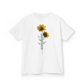 Sunshine Wildflower Botanical Typography Graphic msxi9k0e8it - Adult T-Shirt